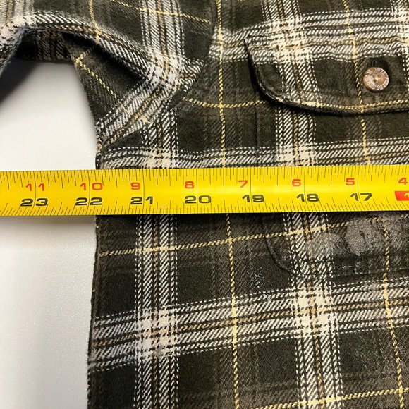 Field & Stream Flannel Button Shirt Long Sleeve Mens Medium Plaid I3 - Picture 11 of 12